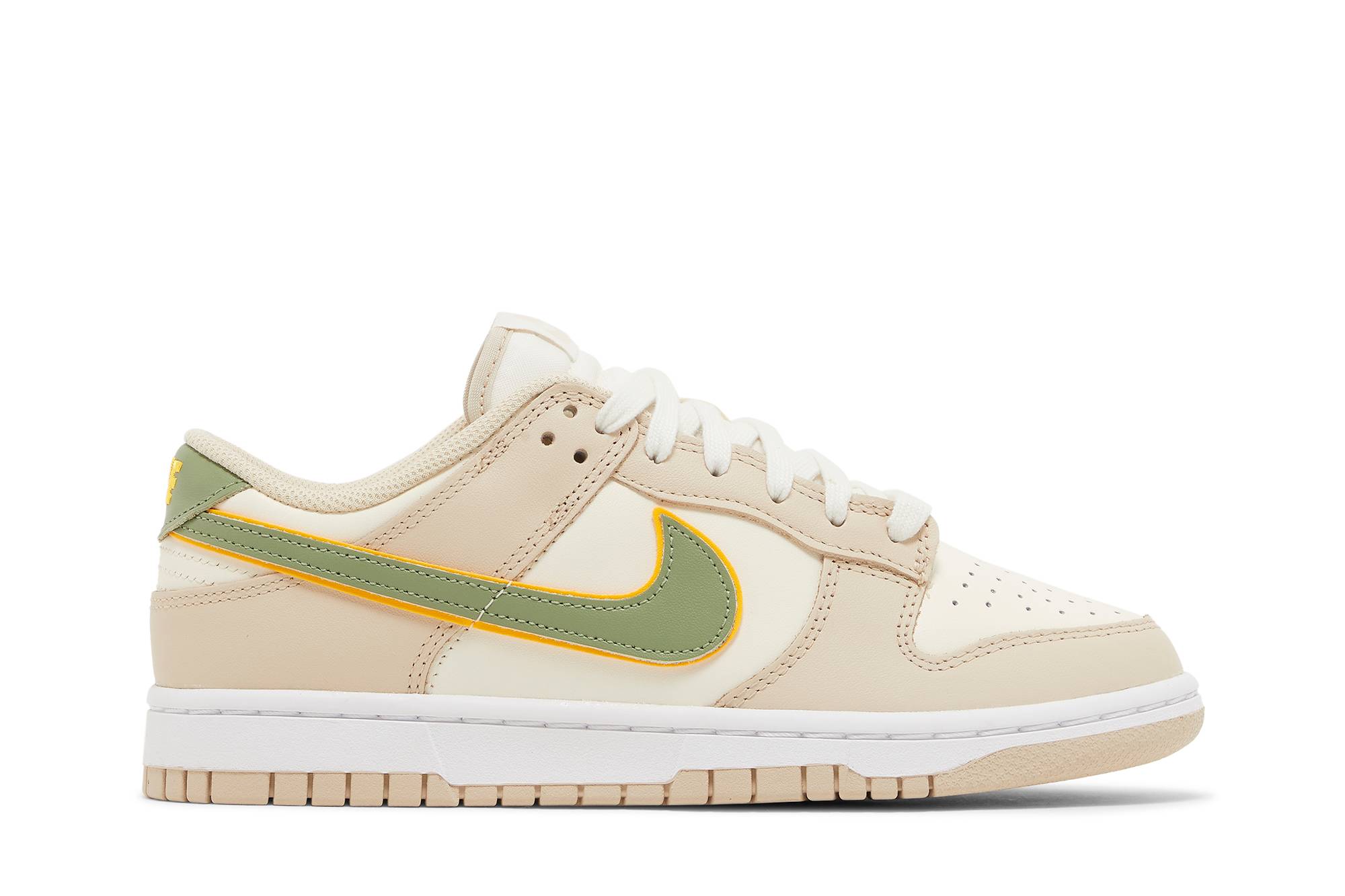 (W) Nike Dunk Low Pale Ivory Oil Green FQ6869-131 Gloiber
