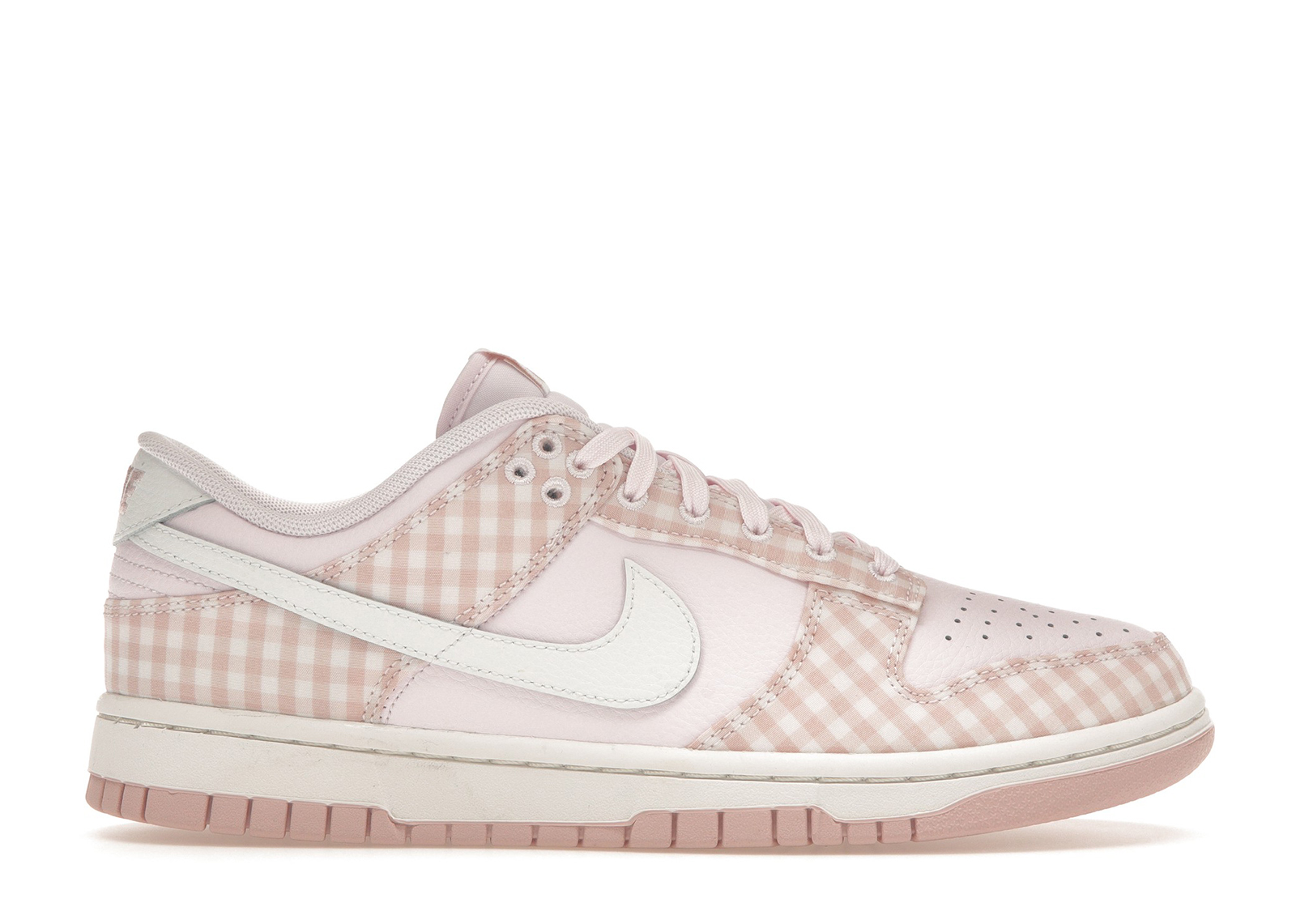 (W) Nike Dunk Low Pink Gingham FB9881-600 Gloiber