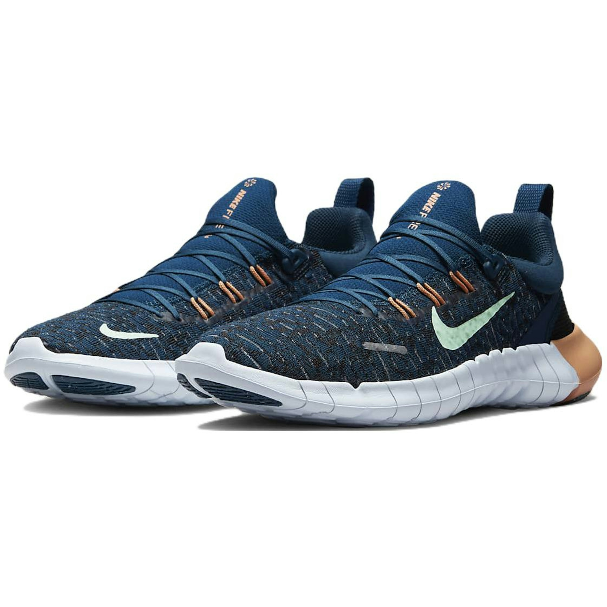 (Women) Nike Free RN 5.0 'Blue White Gold' CZ1891-402 - Image 3