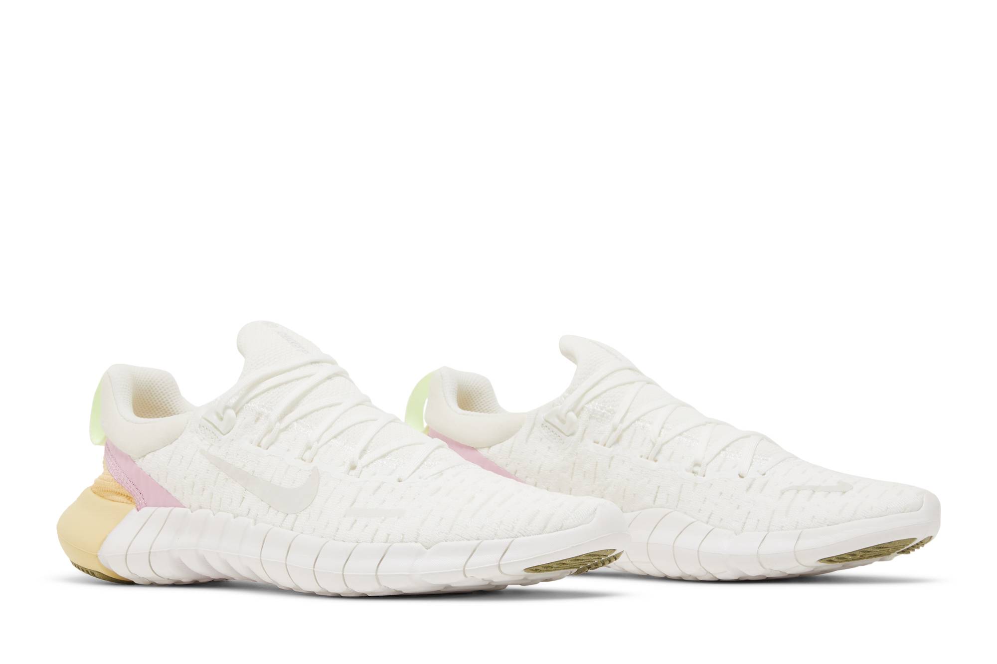 (Women) Nike Free Run 5.0 Summit White Light Arctic Pink CZ1891-100 Moroen - Image 8