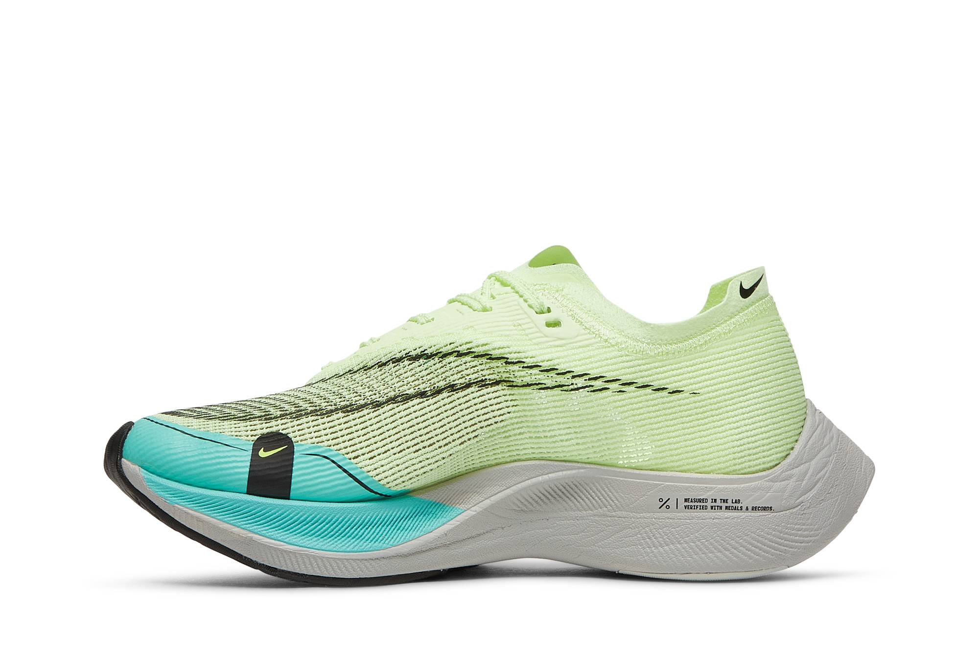 (Women) Nike ZoomX Vaporfly Next% 2 Barely Volt Turquoise CU4123-700 Moroen - Image 3