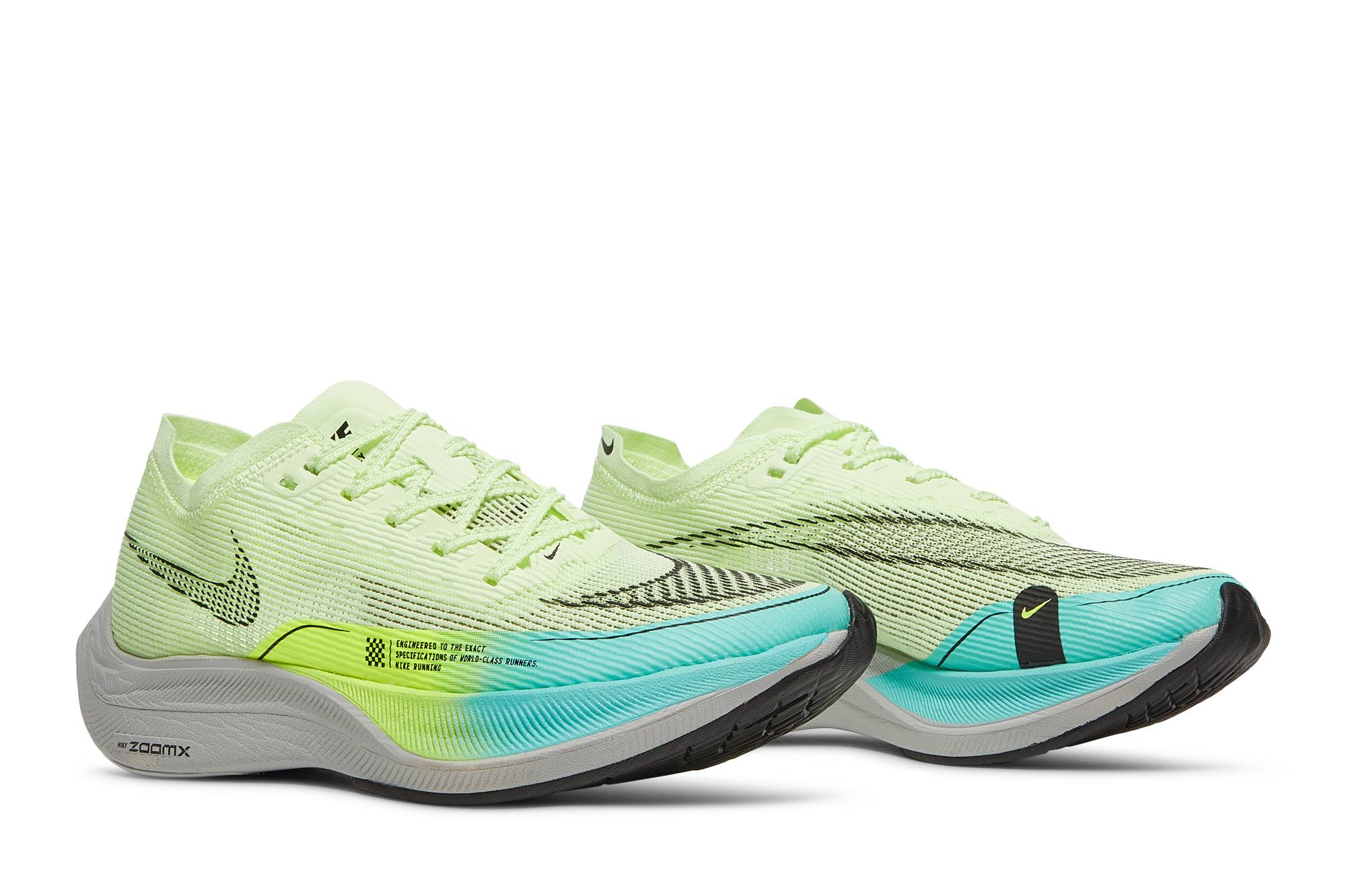 (Women) Nike ZoomX Vaporfly Next% 2 Barely Volt Turquoise CU4123-700 Moroen - Image 8