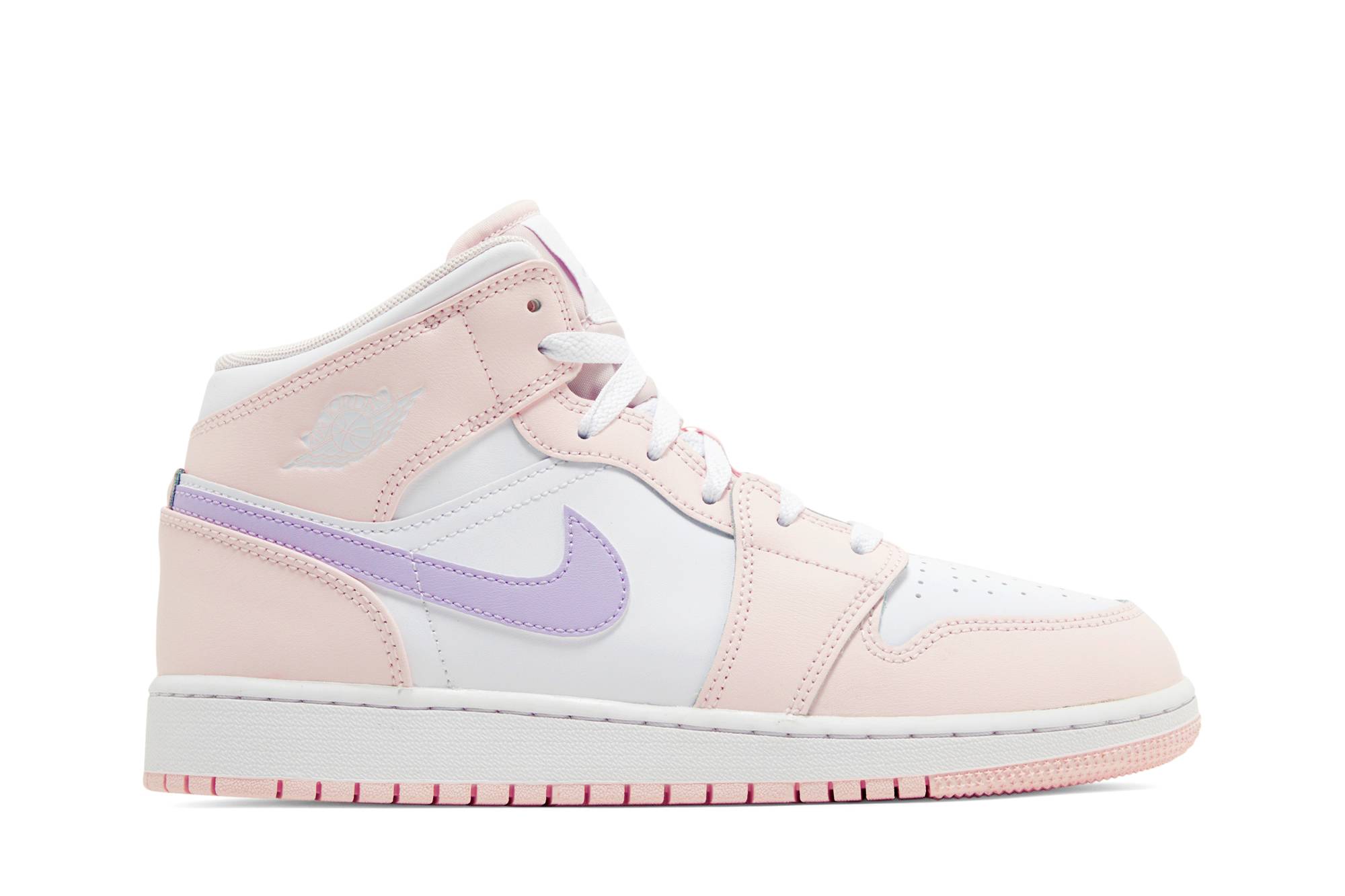 (Youth) Air Jordan 1 Mid Pink Wash FD8780-601 Moroen