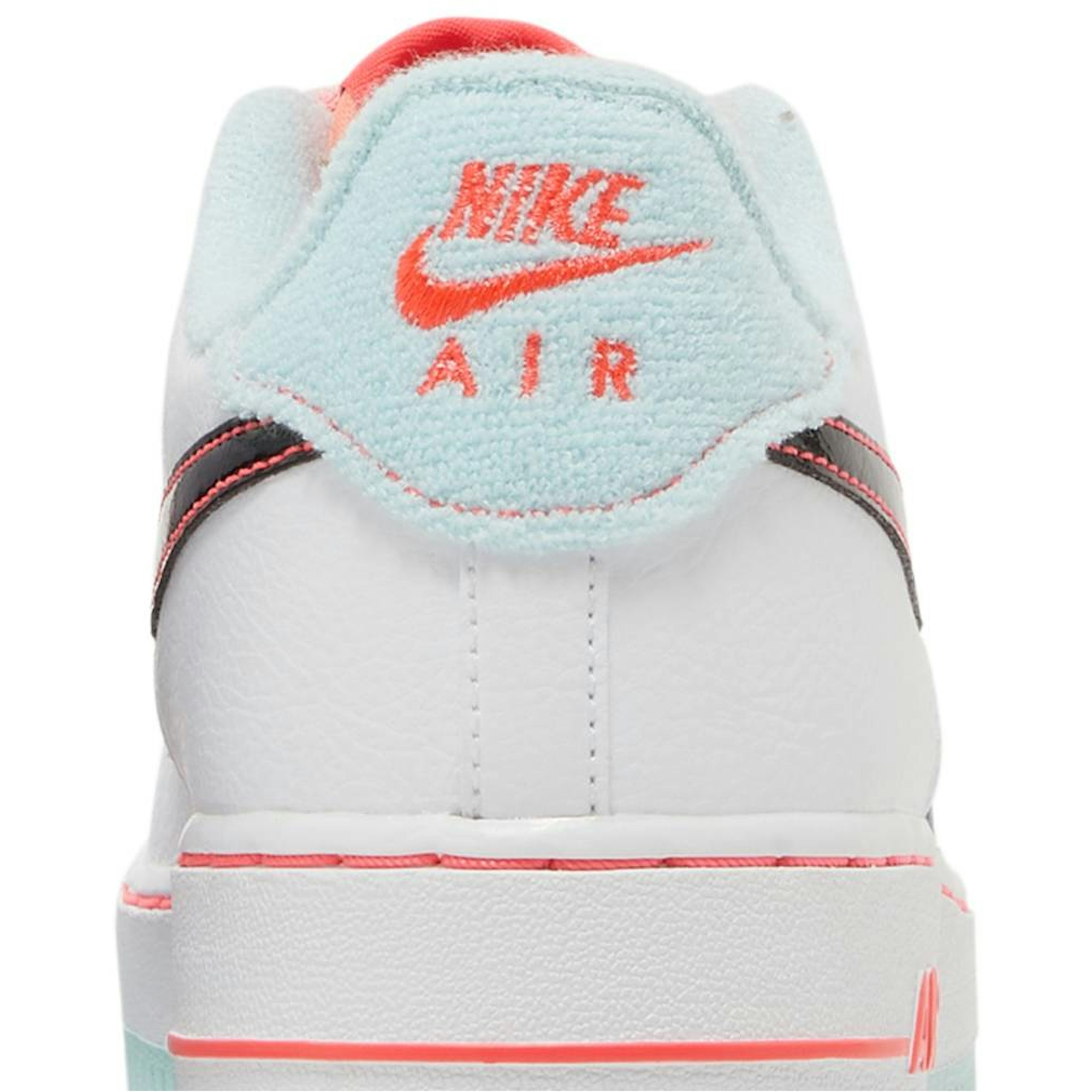 (Youth) Nike Air Force 1 07 LV8 GS White Atomic Pink DD7709-100 Moroen - Image 7