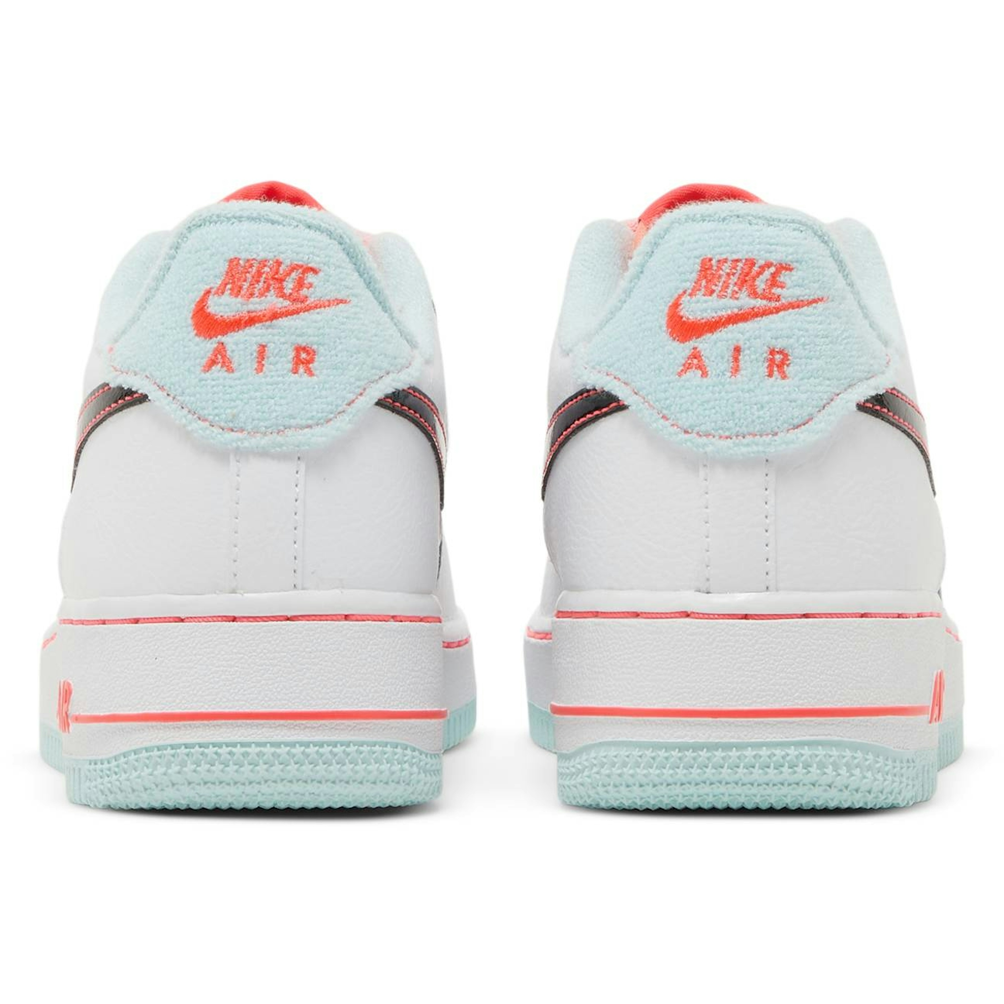 (Youth) Nike Air Force 1 07 LV8 GS White Atomic Pink DD7709-100 Moroen - Image 6