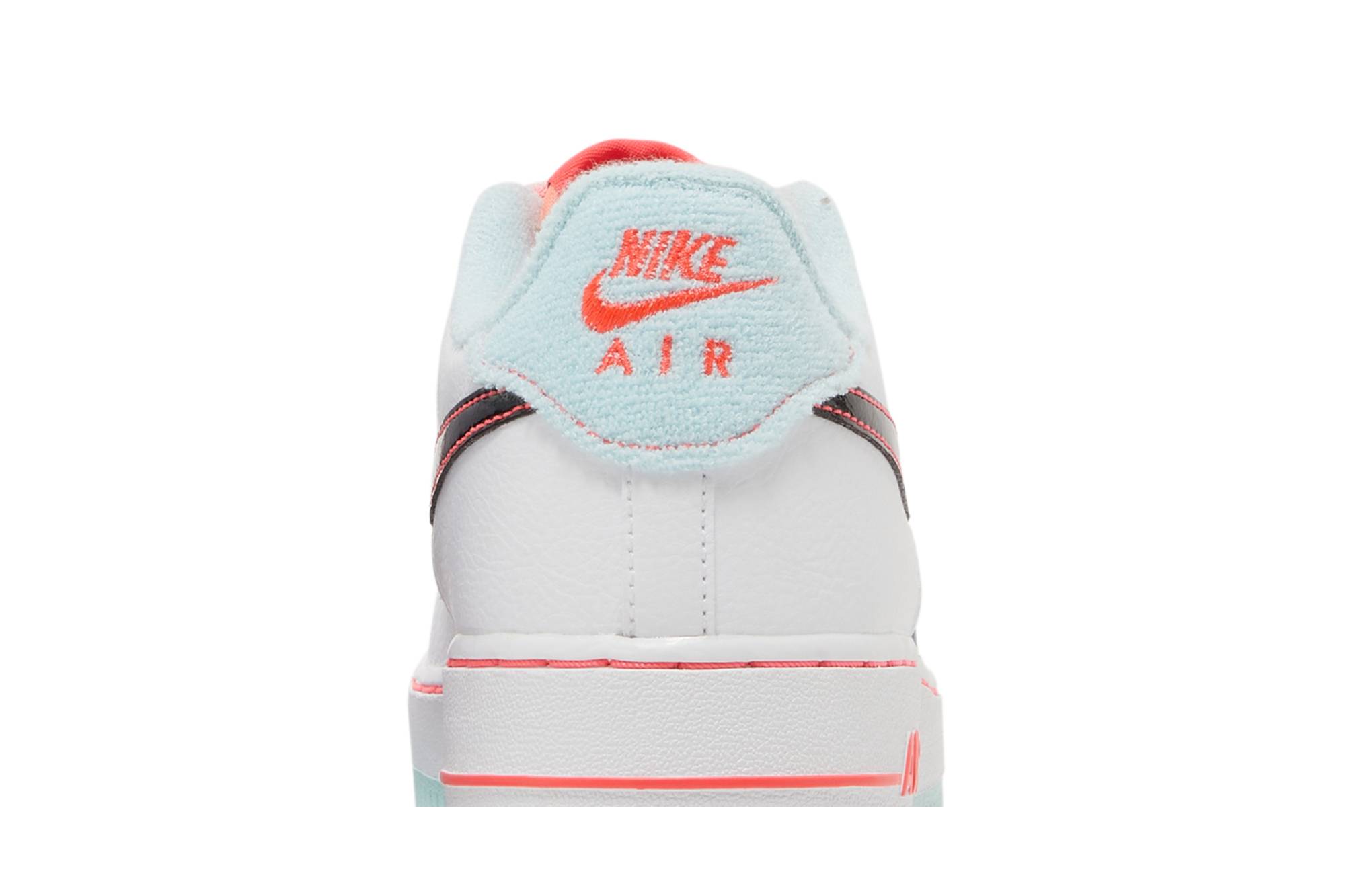 (Youth) Nike Air Force 1 07 LV8 GS White Atomic Pink DD7709-100 Moroen - Image 14