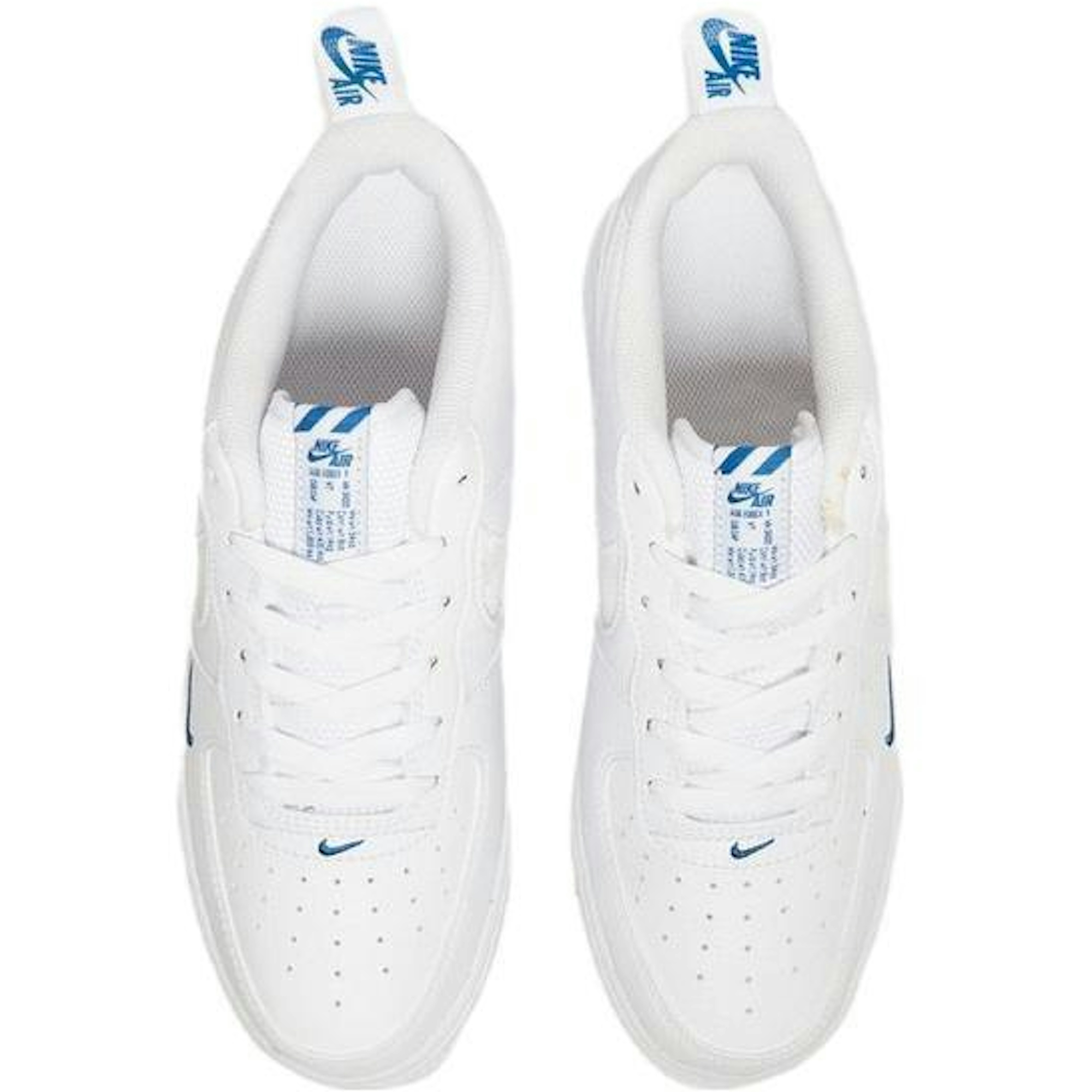 (Youth) Nike Air Force 1 Low LV8 White Blue FB8034-100 Moroen - Image 3