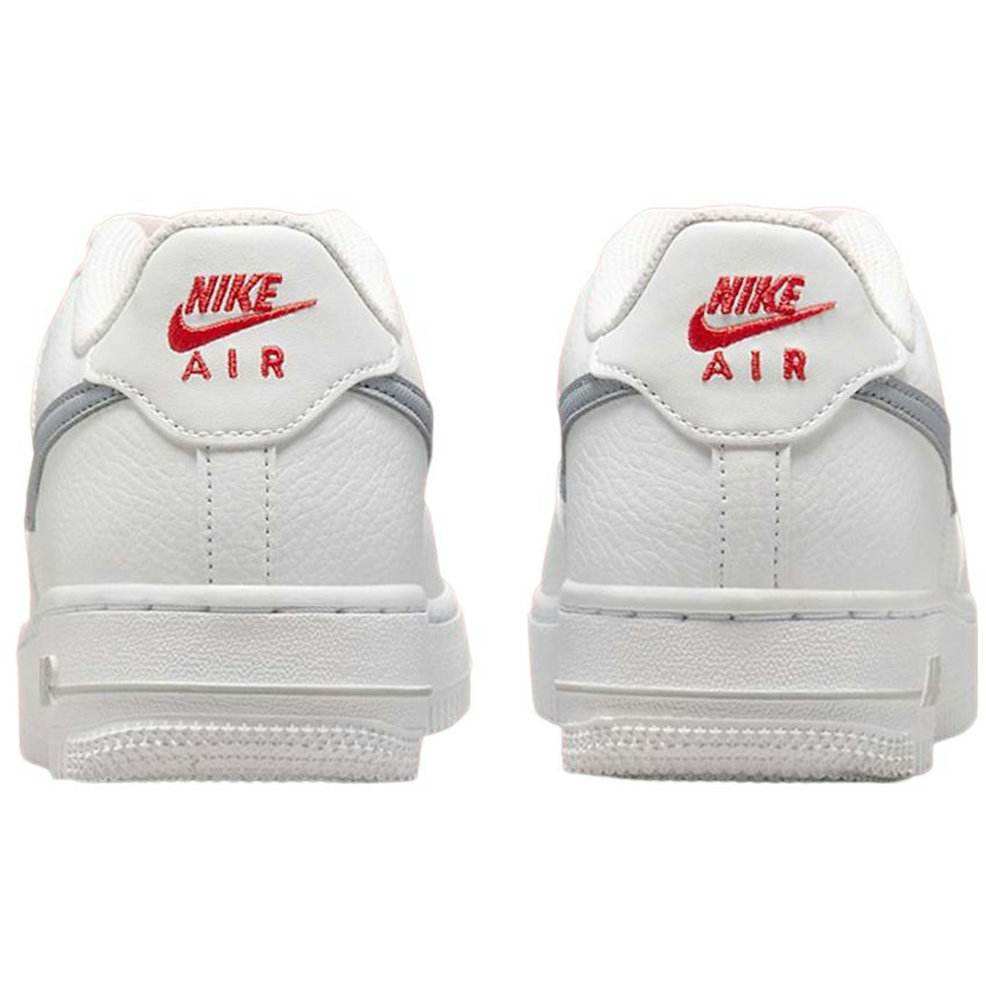 (Youth) Nike Air Force 1 Low White Grey Red FD9772-100 Moroen - Image 5