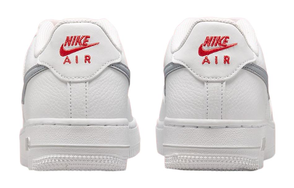 (Youth) Nike Air Force 1 Low White Grey Red FD9772-100 Moroen - Image 10
