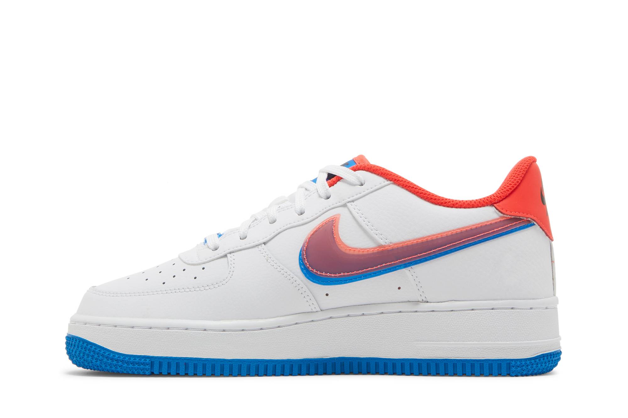 (Youth) Nike Air Force 1 LV8 Offset Swoosh DX1787-100 Moroen - Image 10