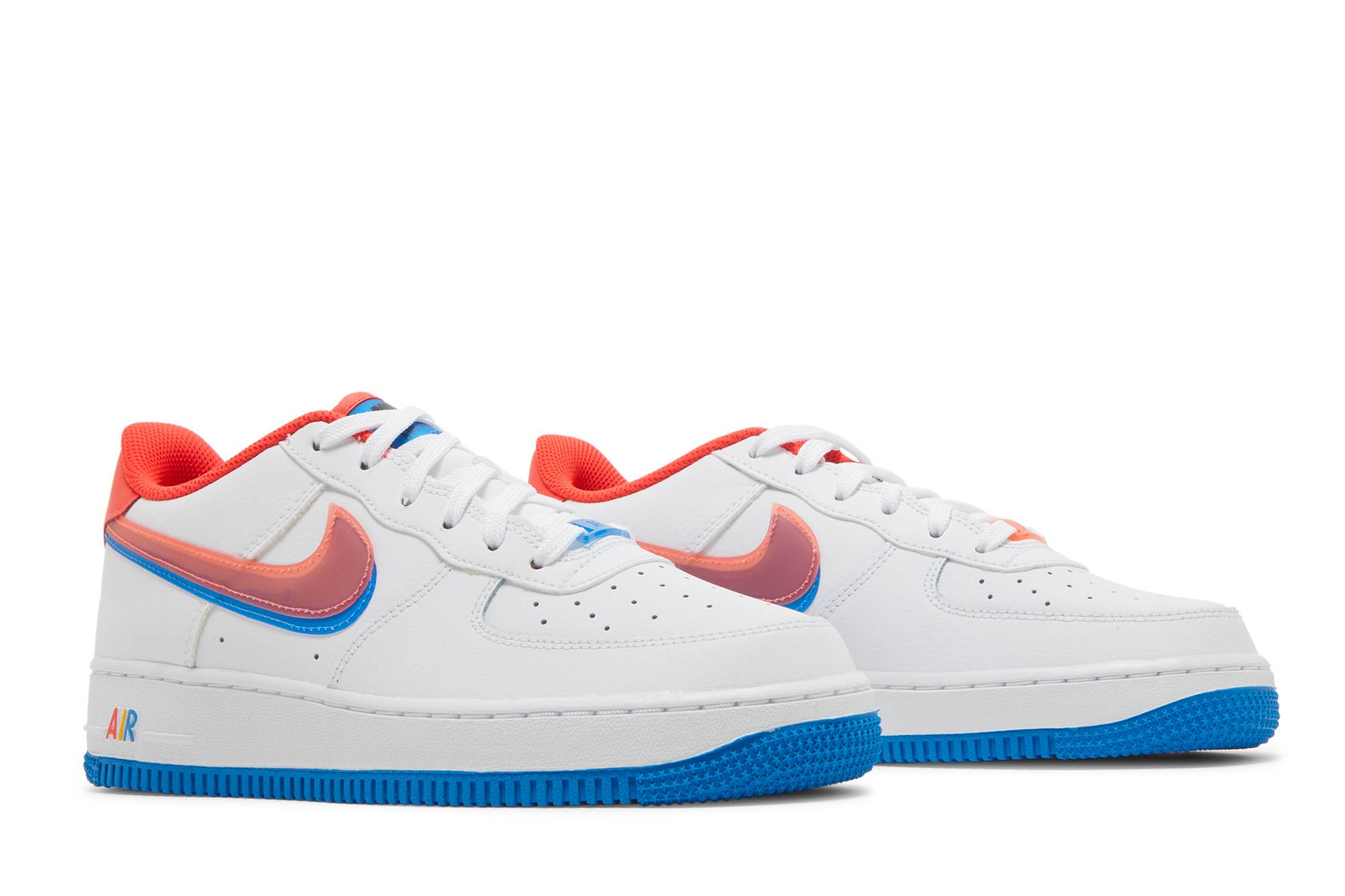 (Youth) Nike Air Force 1 LV8 Offset Swoosh DX1787-100 Moroen - Image 8