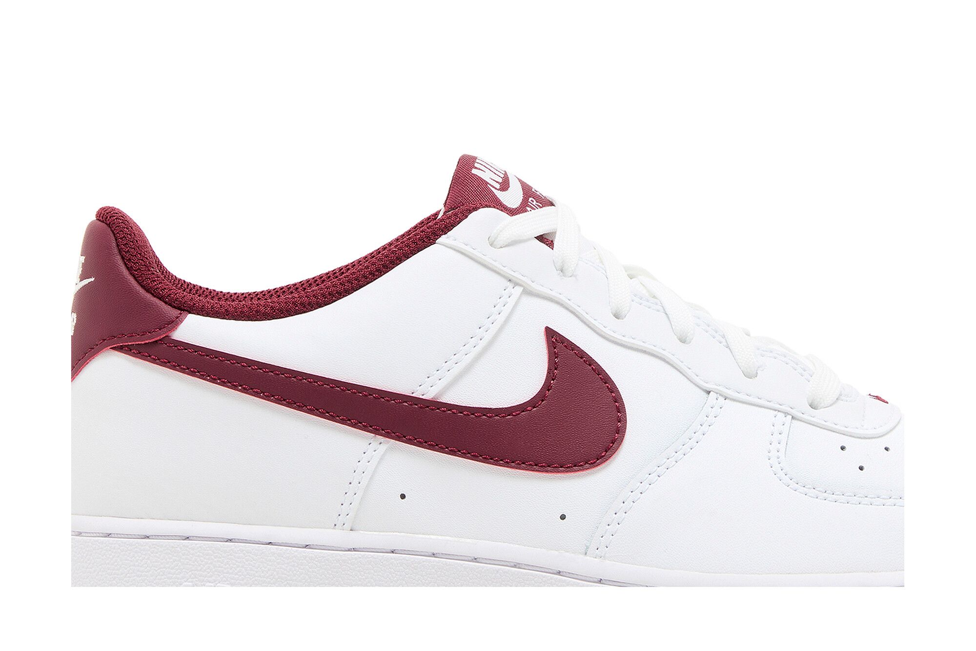 (Youth) Nike Air Force 1 White Team Red FV5948-105 Moroen - Image 2