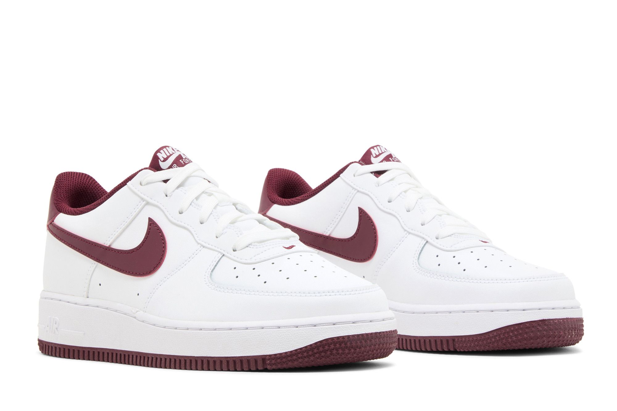 (Youth) Nike Air Force 1 White Team Red FV5948-105 Moroen - Image 8