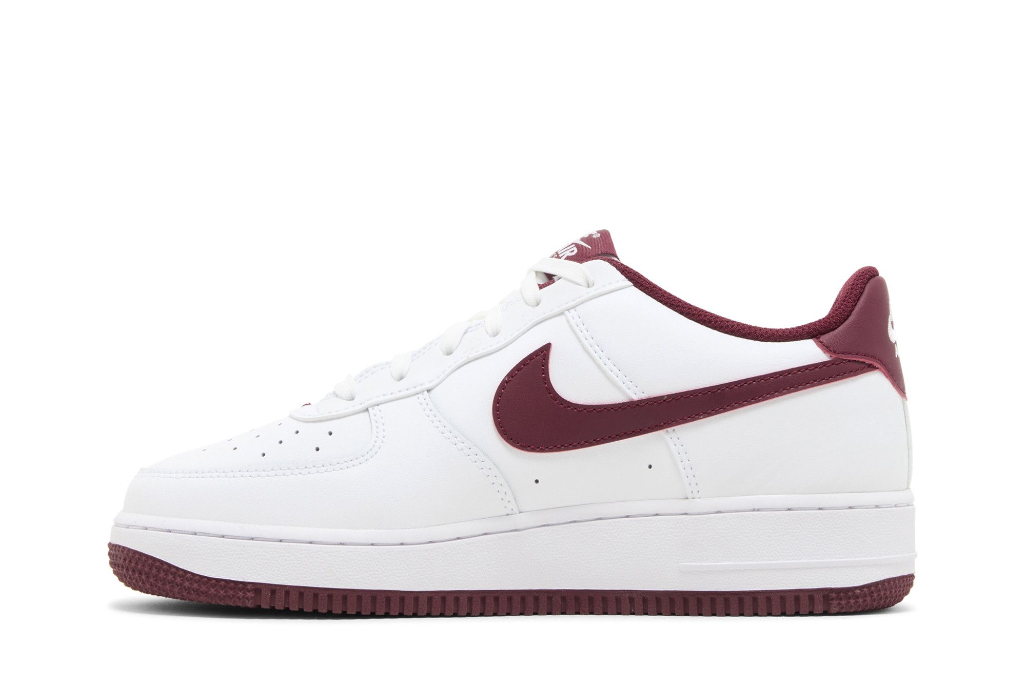 (Youth) Nike Air Force 1 White Team Red FV5948-105 Moroen - Image 3
