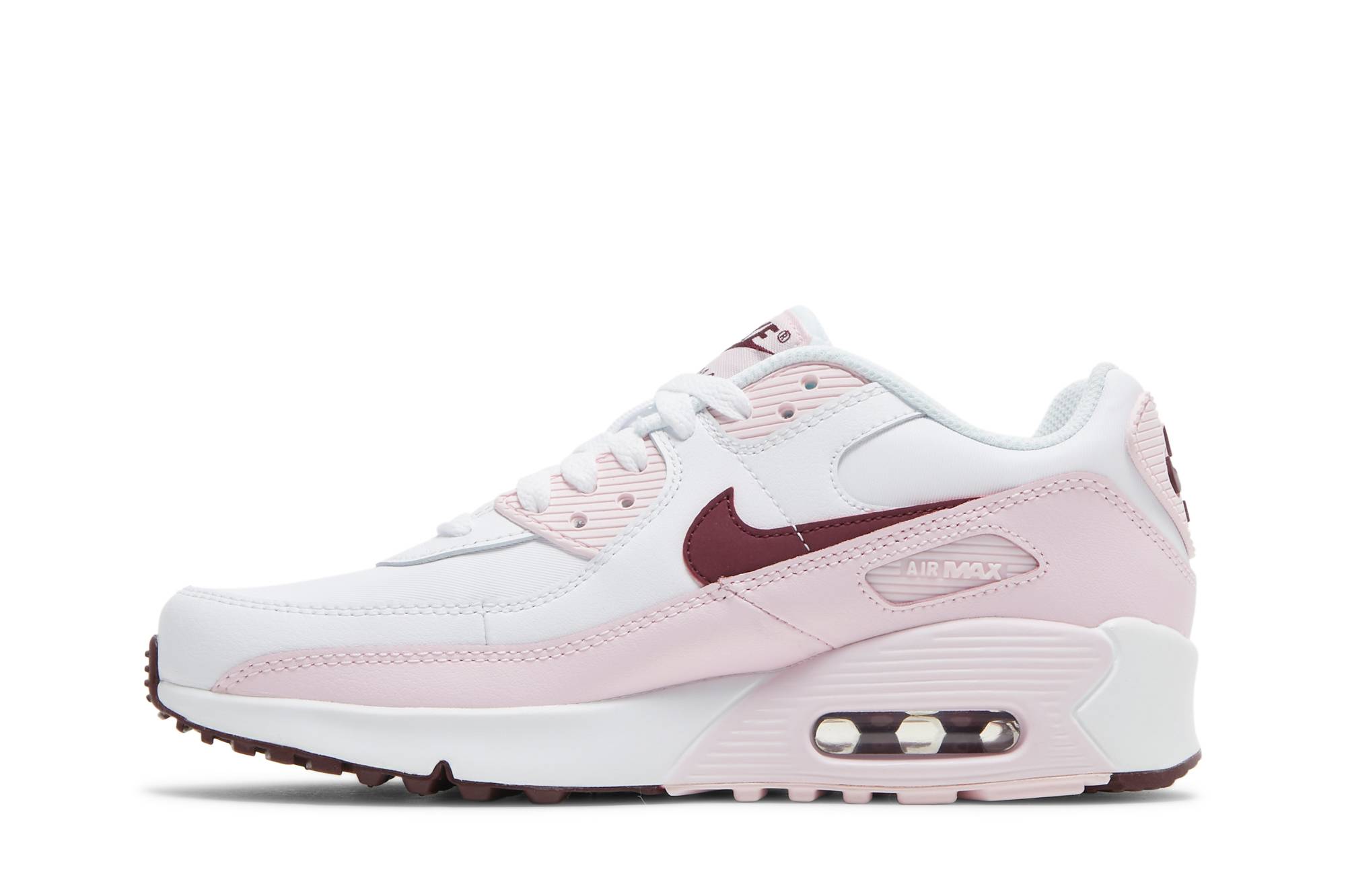 (Youth) Nike Air Max 90 Leather Pink Foam CD6864-114 Coiloa - Image 3