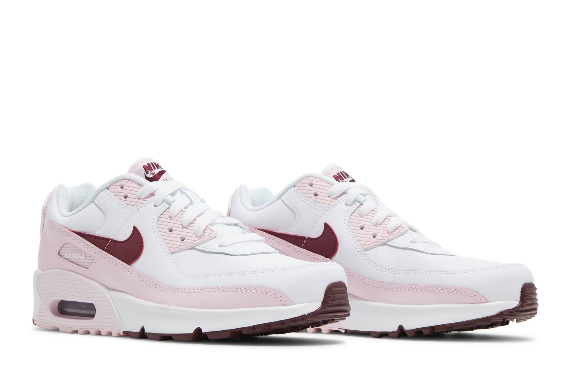 (Youth) Nike Air Max 90 Leather Pink Foam CD6864-114 Coiloa - Image 8