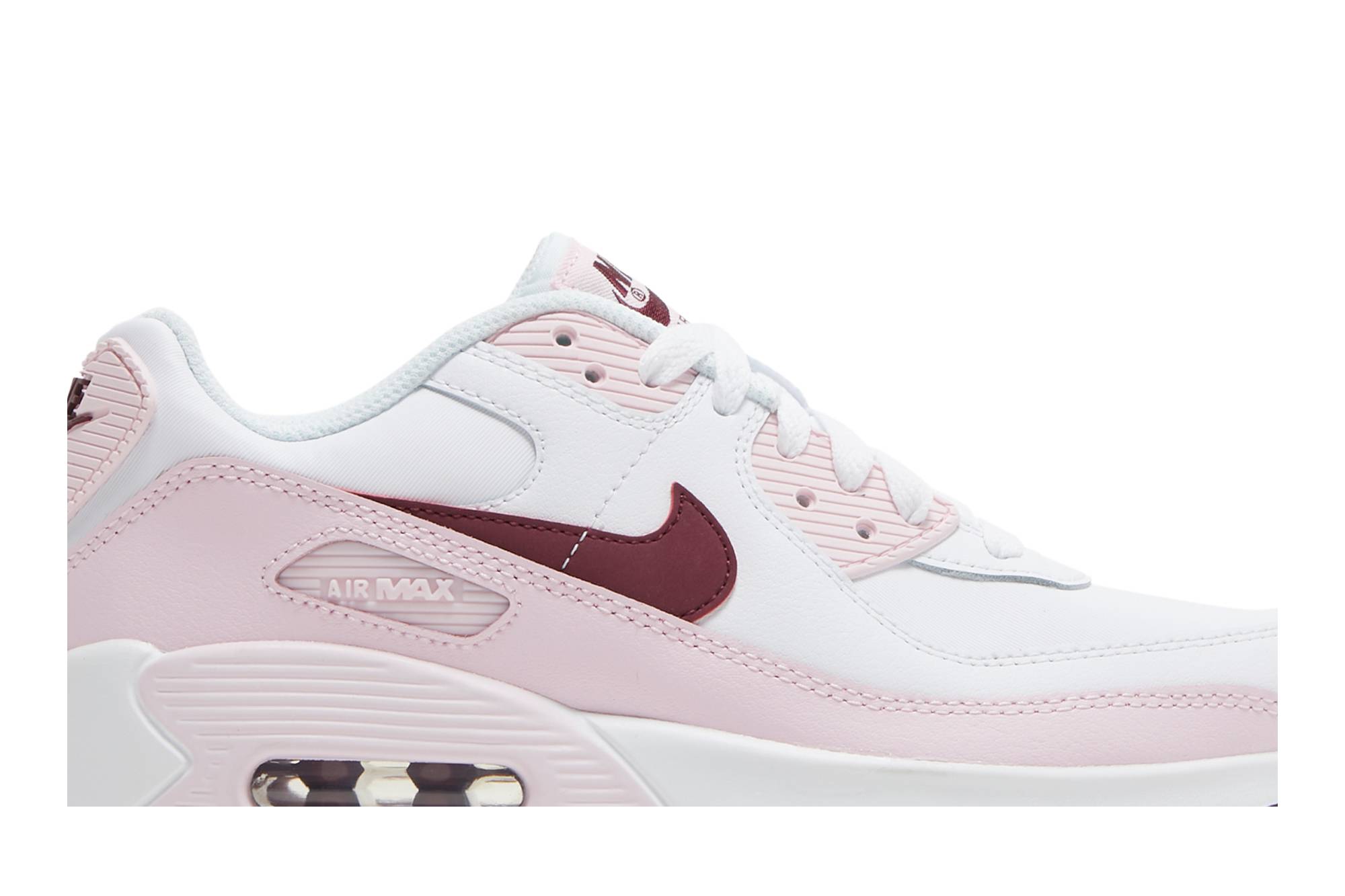(Youth) Nike Air Max 90 Leather Pink Foam CD6864-114 Coiloa - Image 2