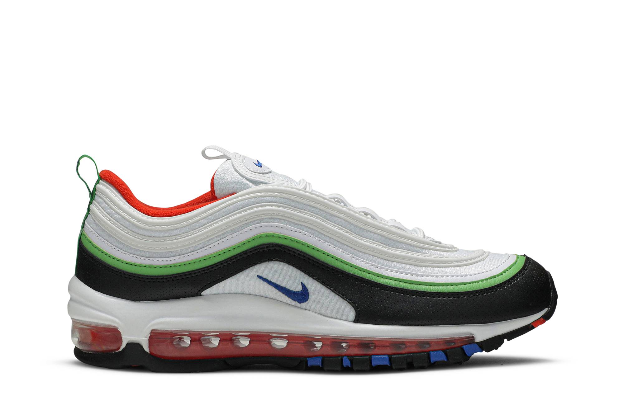 (Youth) Nike Air Max 97 White Royal Green Nebula 921522-105 Moroen