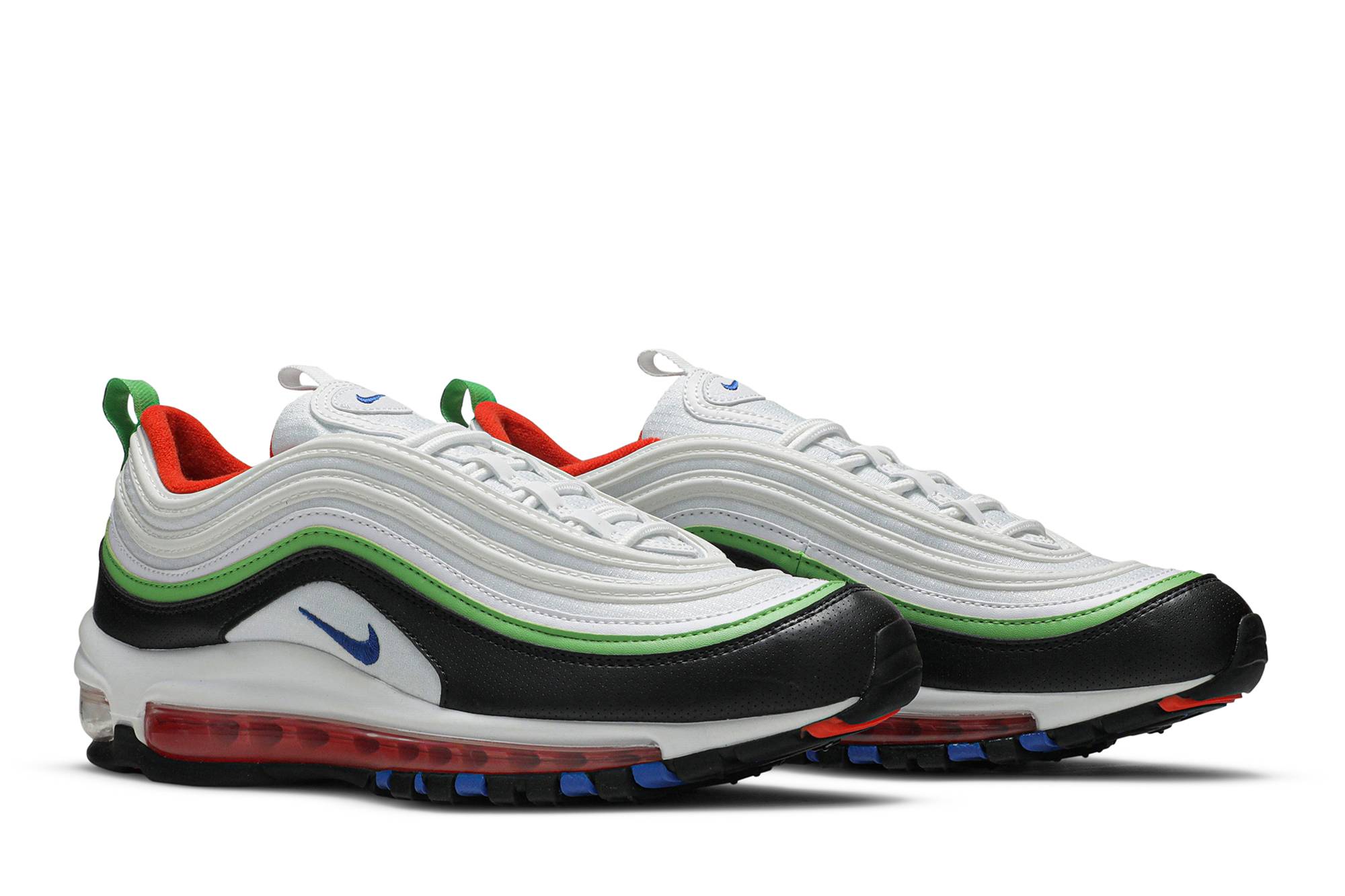 (Youth) Nike Air Max 97 White Royal Green Nebula 921522-105 Moroen - Image 8