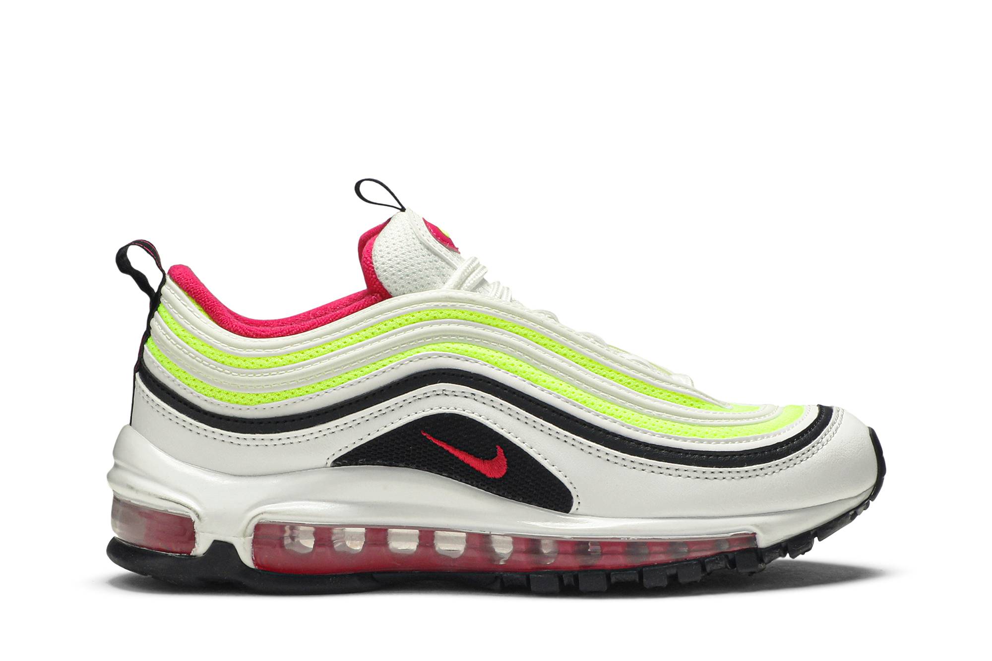 (Youth) Nike Air Max 97 White Rush Pink Volt CJ9978-100 Coiloa