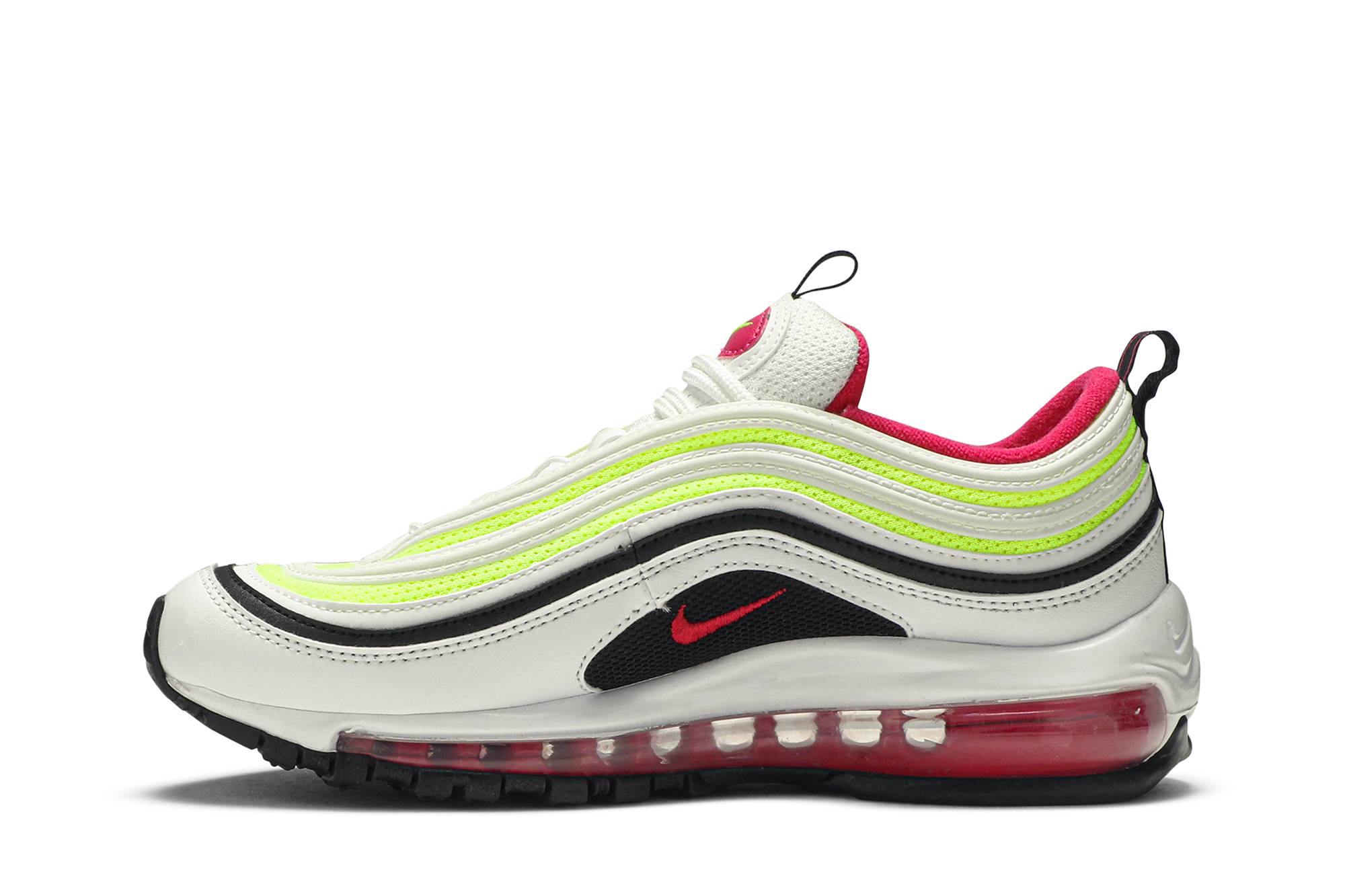 (Youth) Nike Air Max 97 White Rush Pink Volt CJ9978-100 Moroen - Image 3