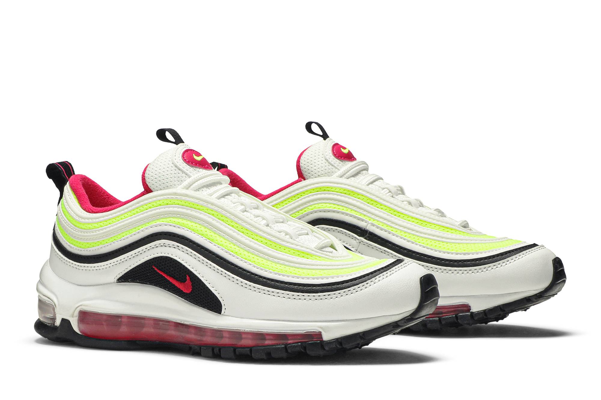 (Youth) Nike Air Max 97 White Rush Pink Volt CJ9978-100 Moroen - Image 8