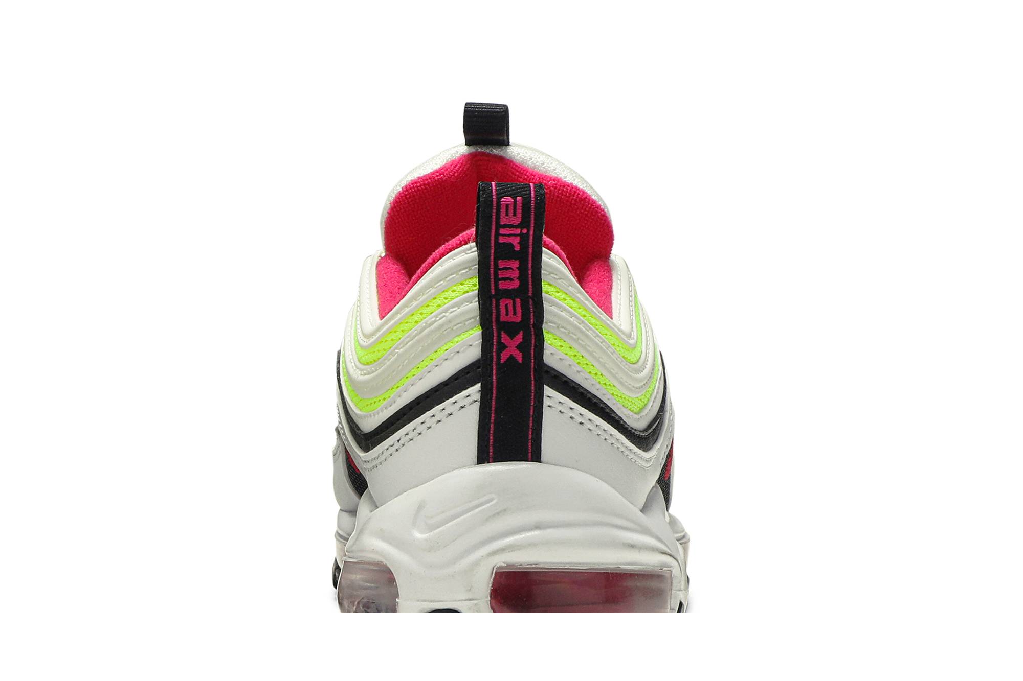 (Youth) Nike Air Max 97 White Rush Pink Volt CJ9978-100 Moroen - Image 7