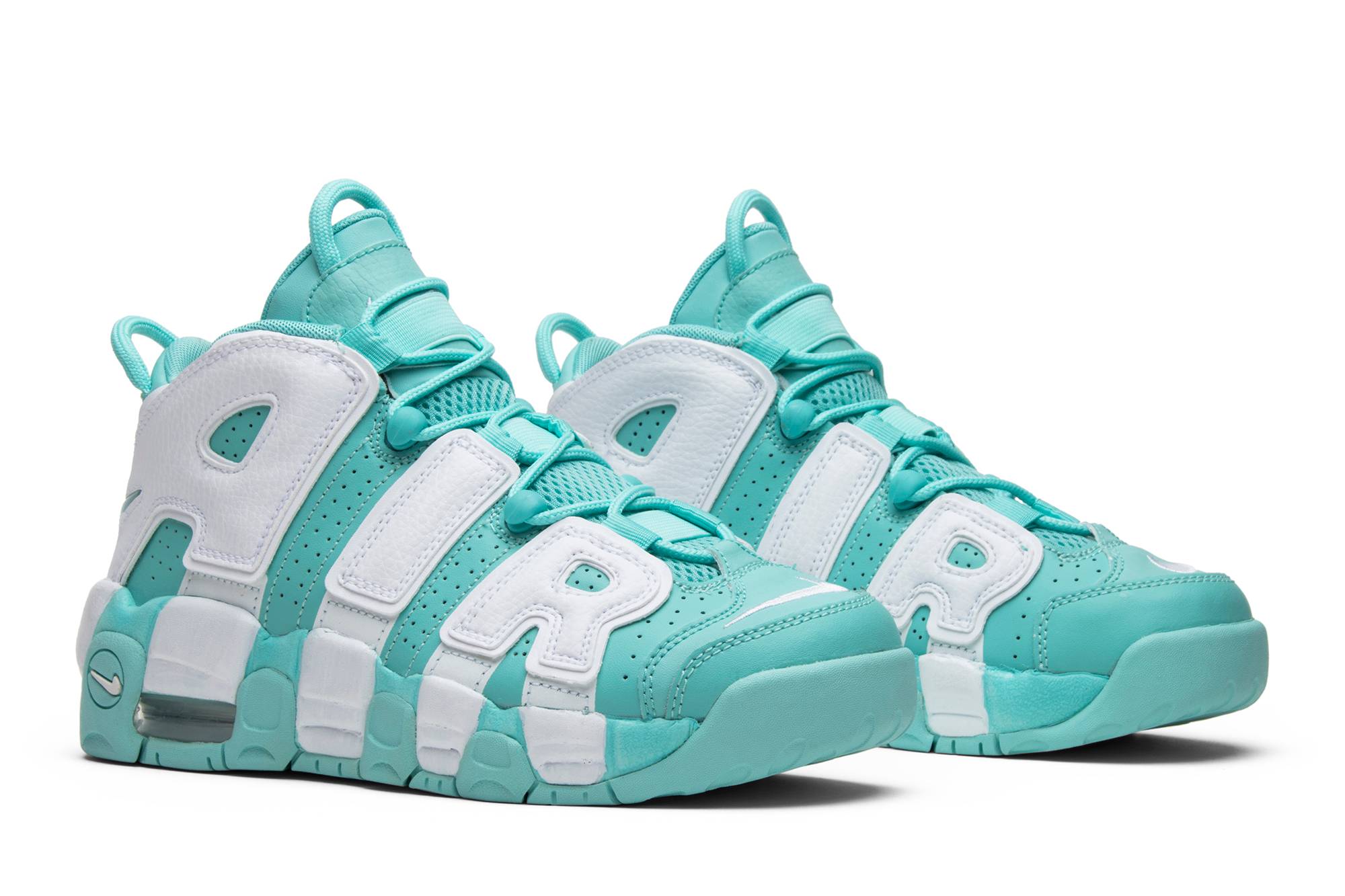 (Youth) Nike Air More Uptempo Island Green 415082-300 Moroen - Image 7