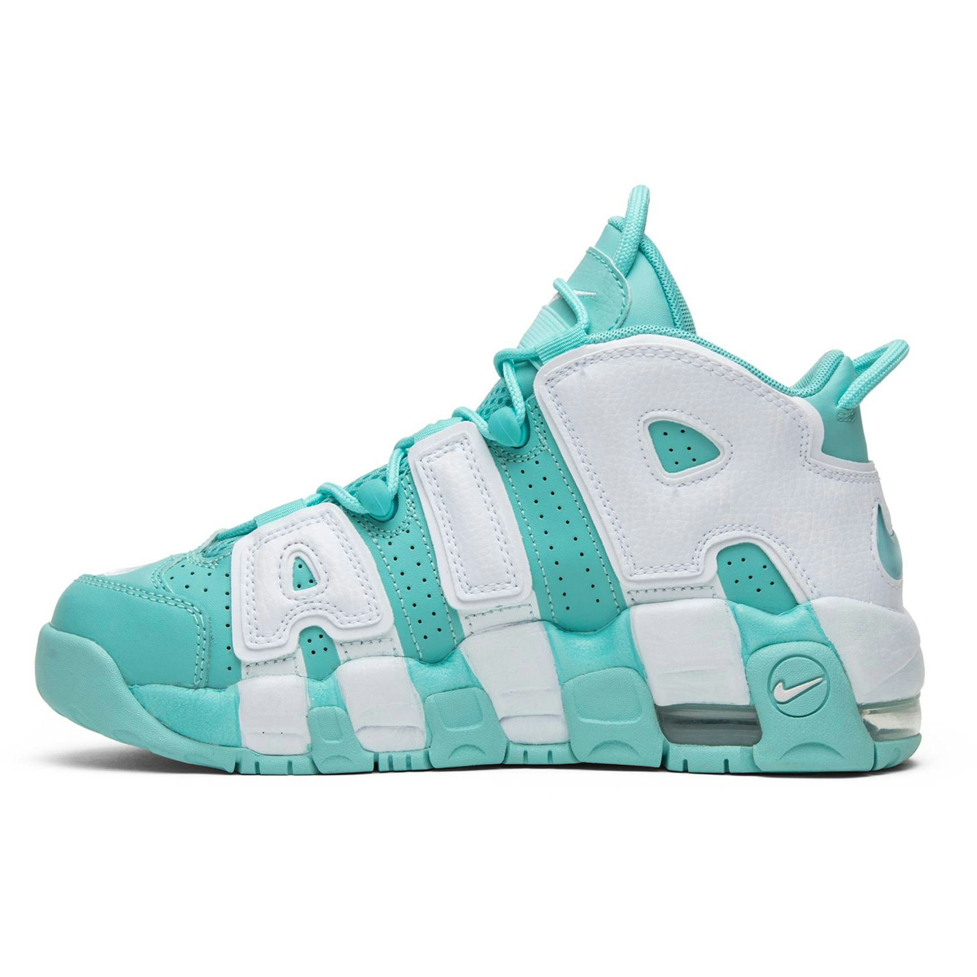 (Youth) Nike Air More Uptempo Island Green 415082-300 Moroen - Image 3
