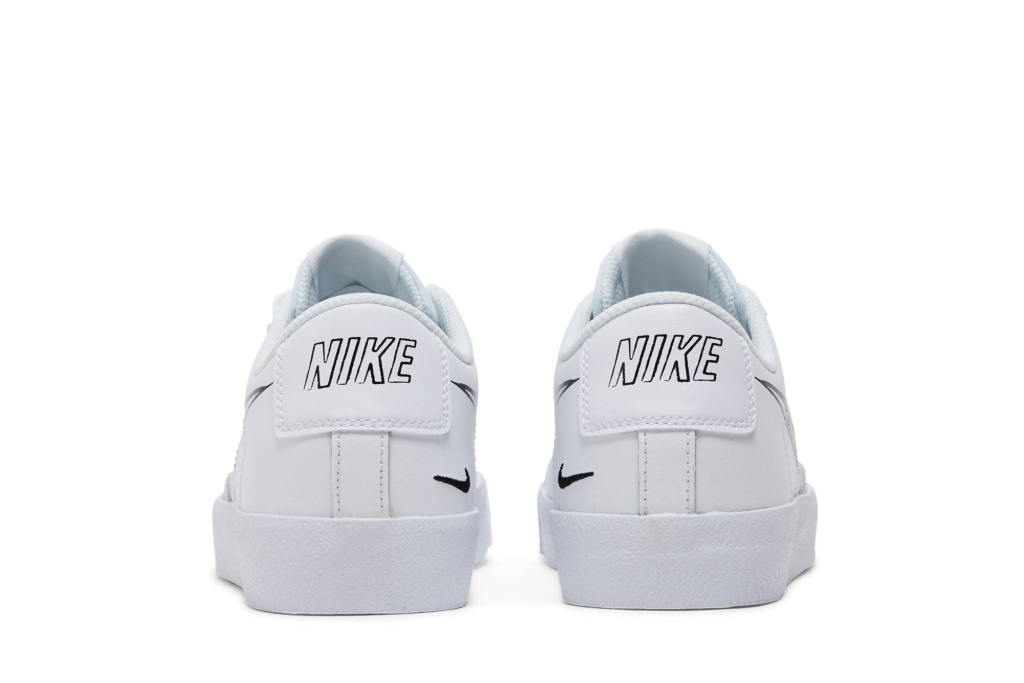 (Youth) Nike Blazer Low 77 GS Sketch - White Black DM7819-100 Coiloa - Image 6