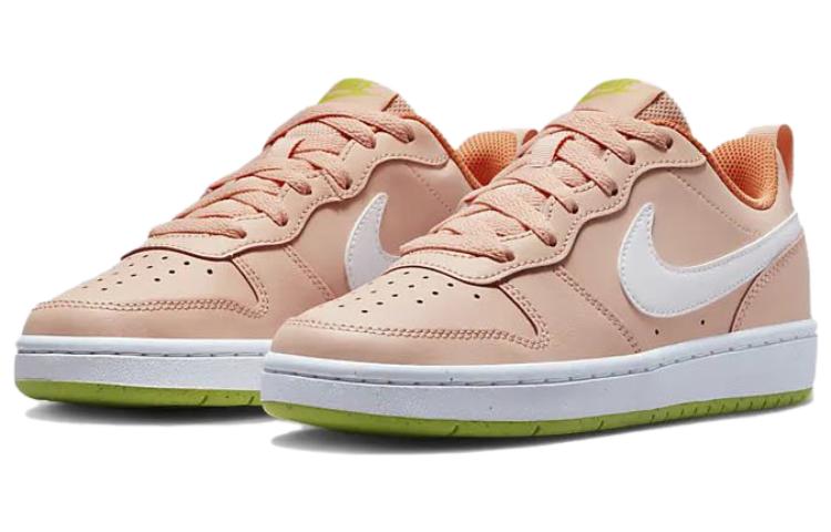 (Youth) Nike Court Borough Low 2 Pink White BQ5448-800 Coiloa - Image 3