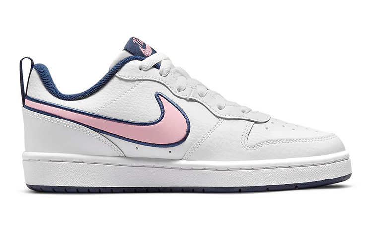 (Youth) Nike Court Borough Low 2 SE1 'White Blue Pink' DB3090-100 - Image 7