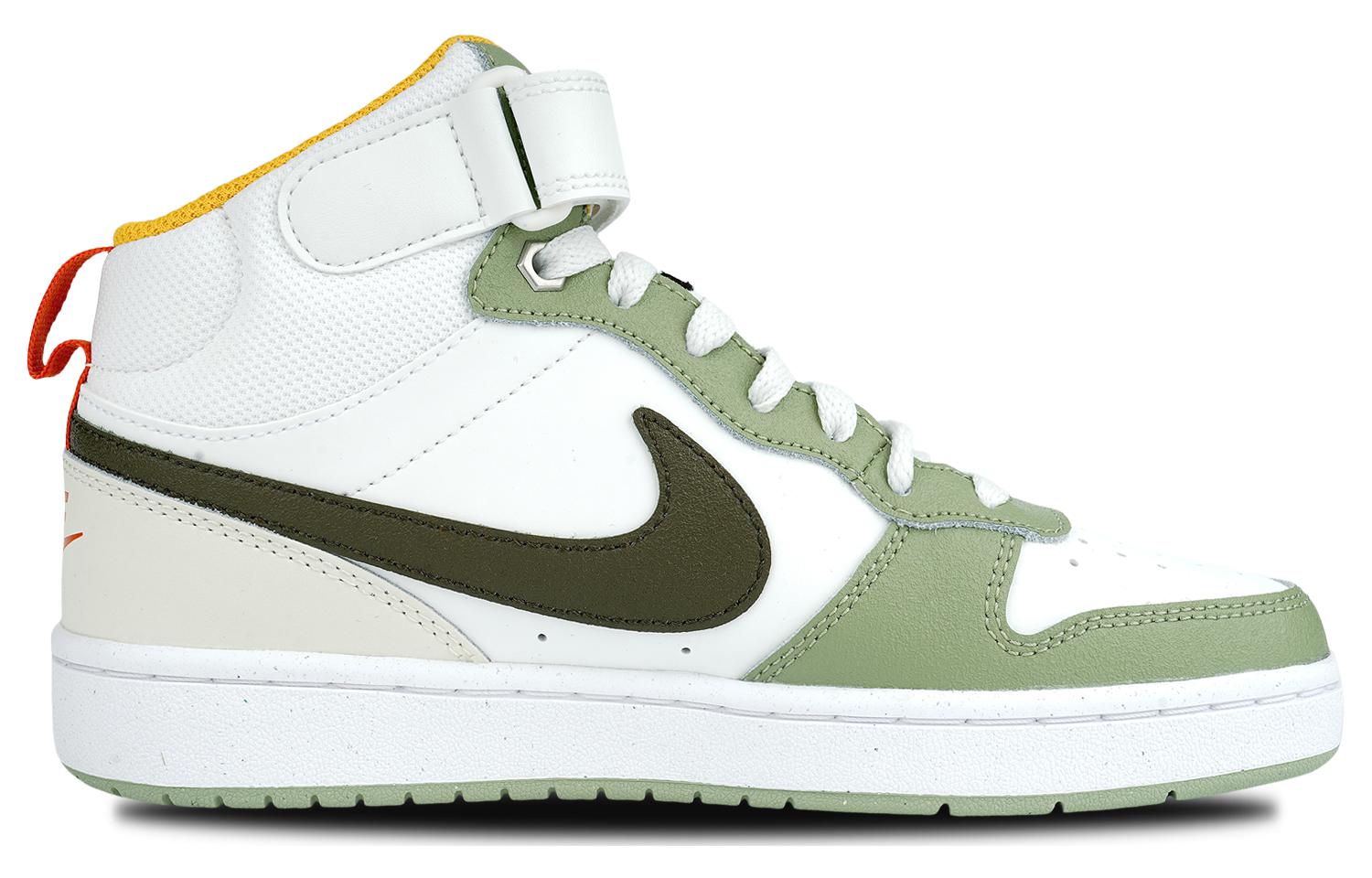 (Youth) Nike Court Borough Mid 2 Shoes 'Off White Green' FV3649-171 - Image 6