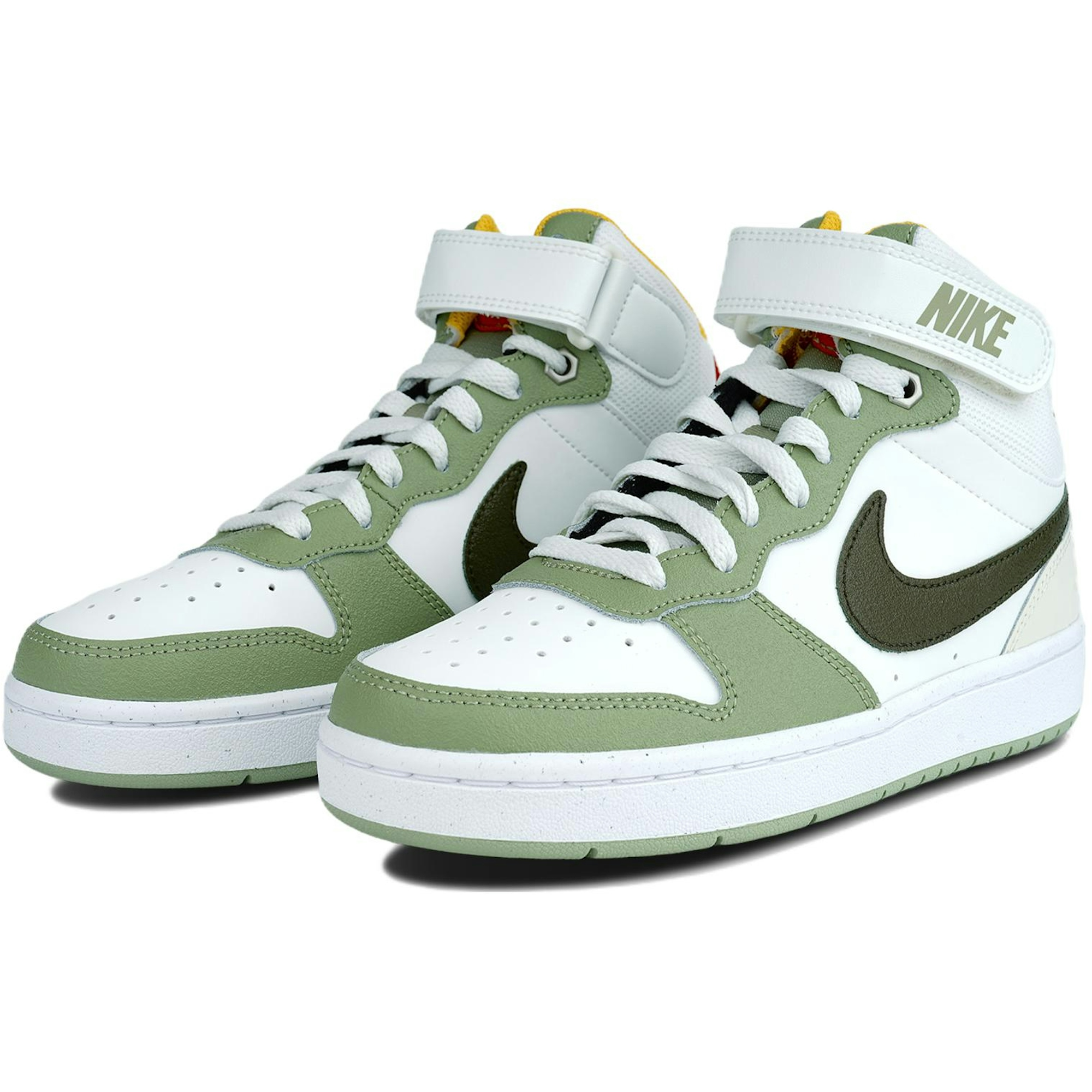 (Youth) Nike Court Borough Mid 2 Shoes 'Off White Green' FV3649-171 - Image 3