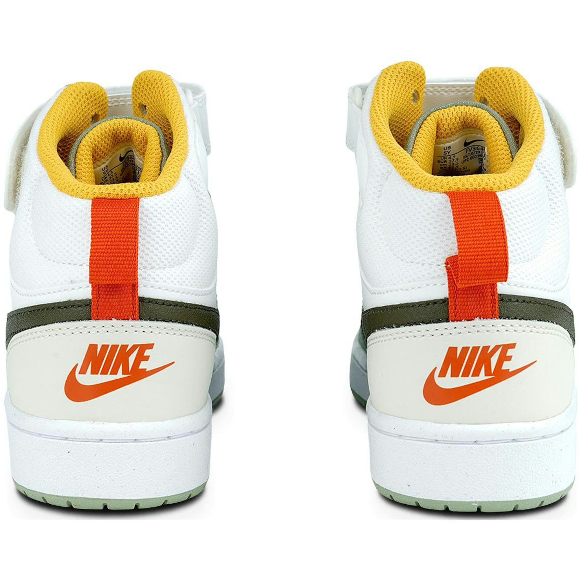 (Youth) Nike Court Borough Mid 2 Shoes 'Off White Green' FV3649-171 - Image 4