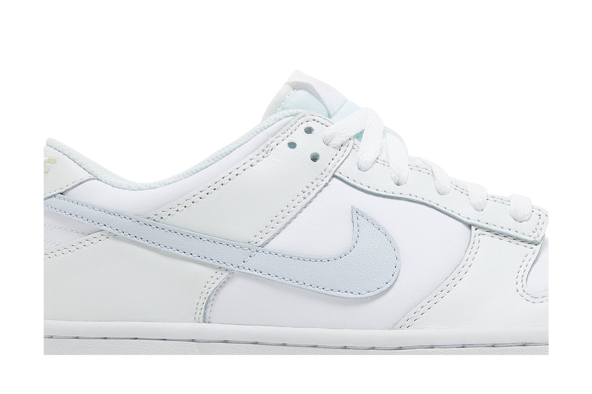 (Youth) Nike Dunk Low White Grey Teal FD9911-101 Moroen - Image 2