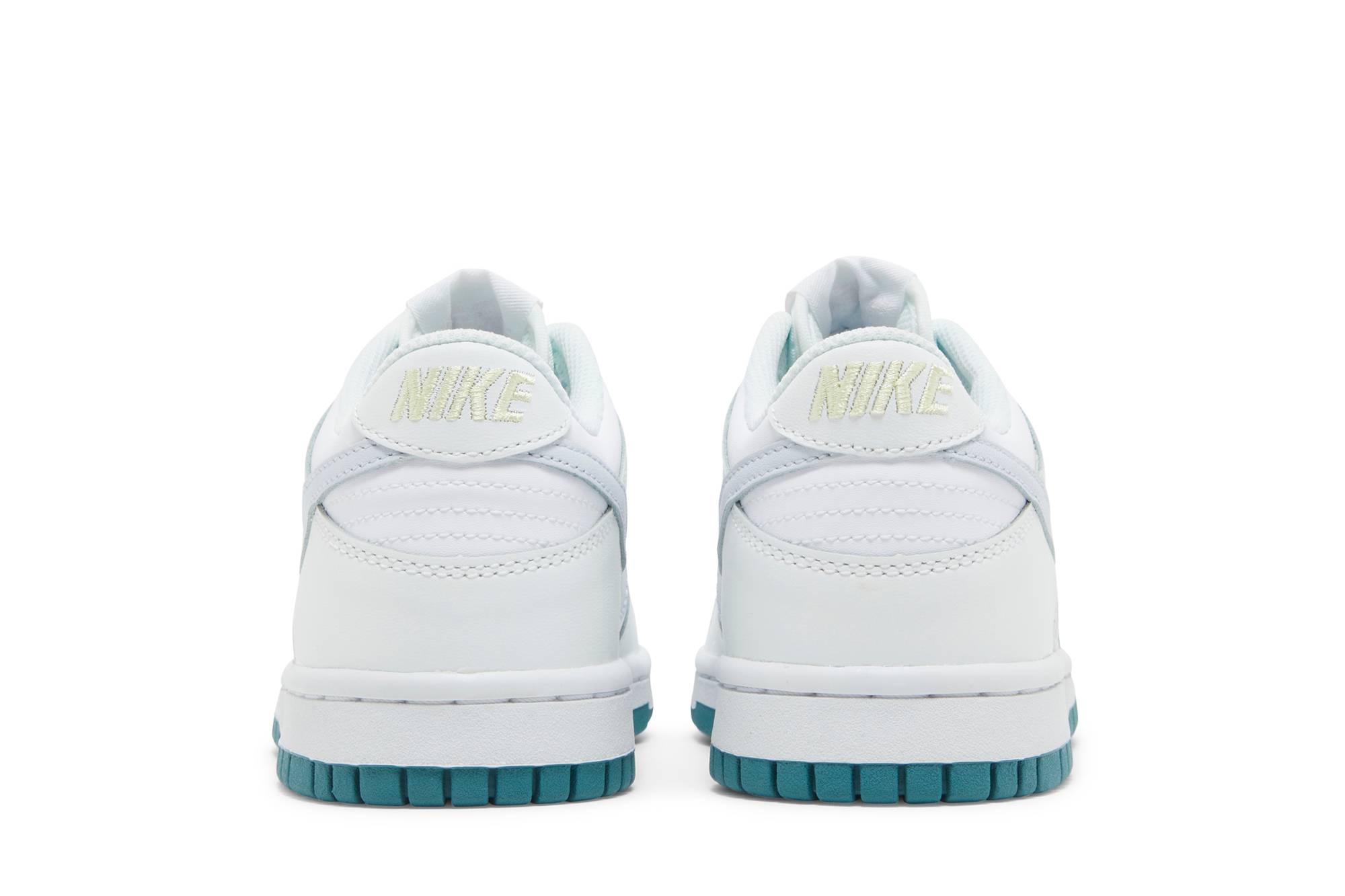 (Youth) Nike Dunk Low White Grey Teal FD9911-101 Moroen - Image 6